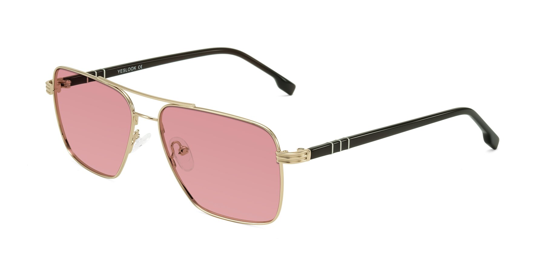 Angle of Flinders in Gold with Medium Garnet Tinted Lenses