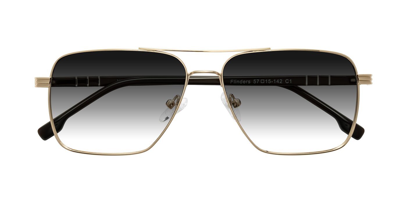 Flinders - Gold Gradient Sunglasses