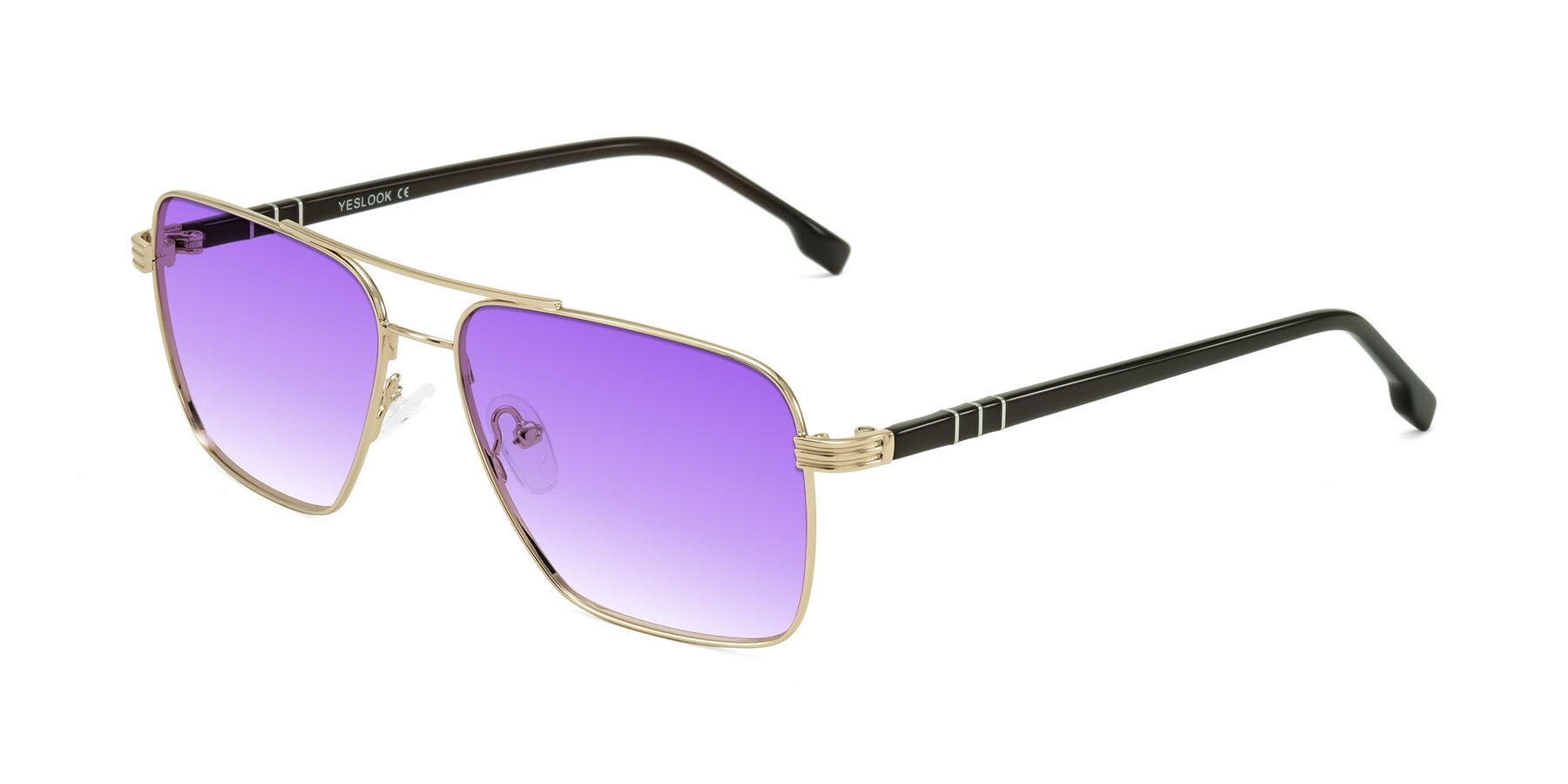 Angle of Flinders in Gold with Purple Gradient Lenses