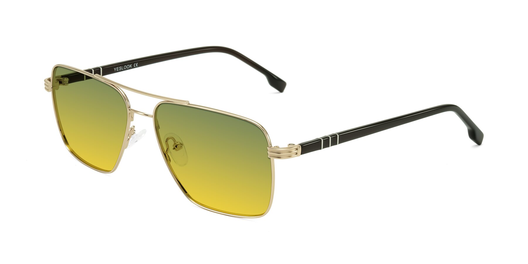 Angle of Flinders in Gold with Green / Yellow Gradient Lenses