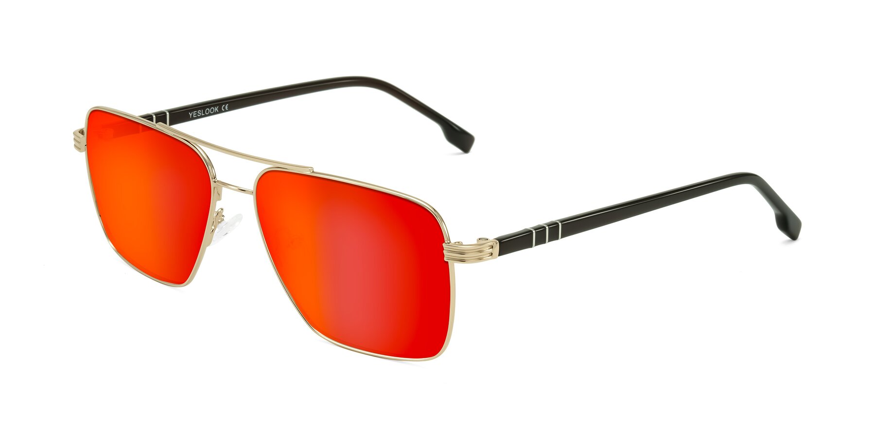 Angle of Flinders in Gold with Red Gold Mirrored Lenses