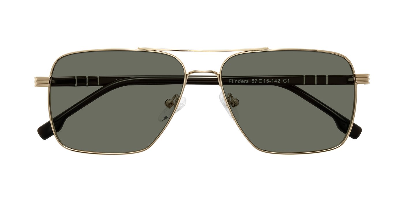 Flinders - Gold Polarized Sunglasses