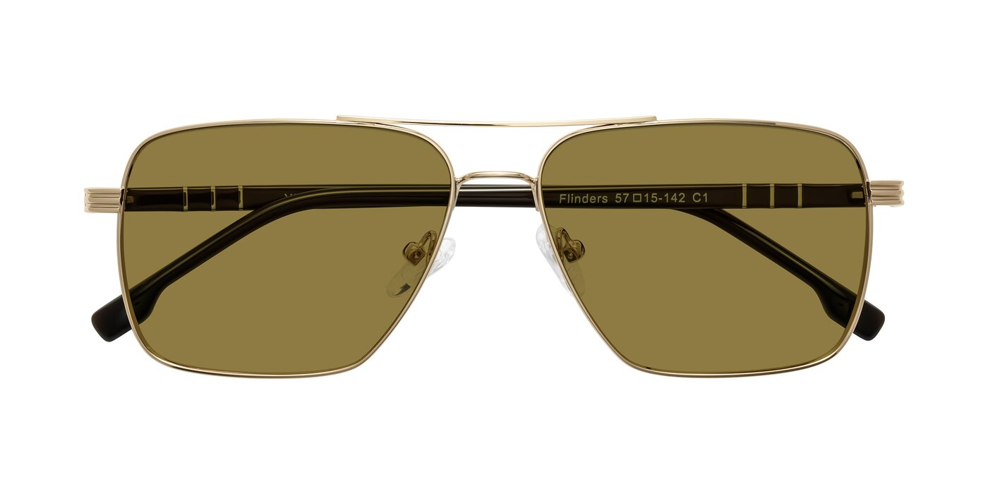 Flinders - Gold Polarized Sunglasses