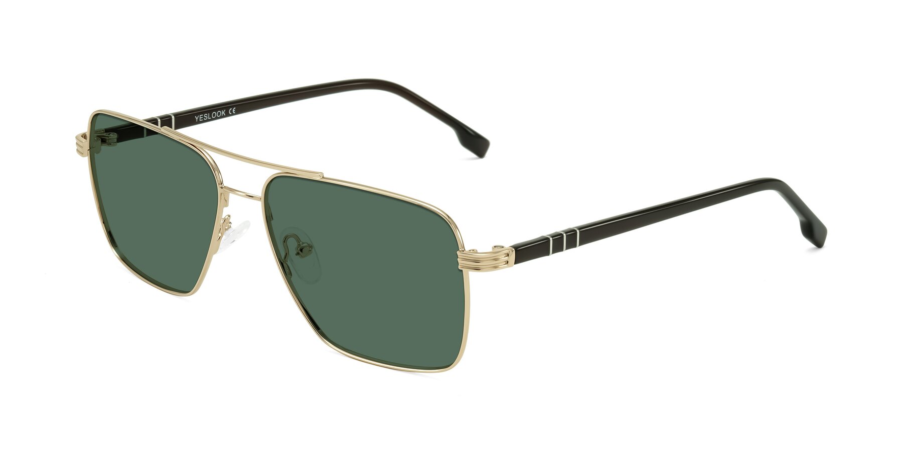 Angle of Flinders in Gold with Green Polarized Lenses