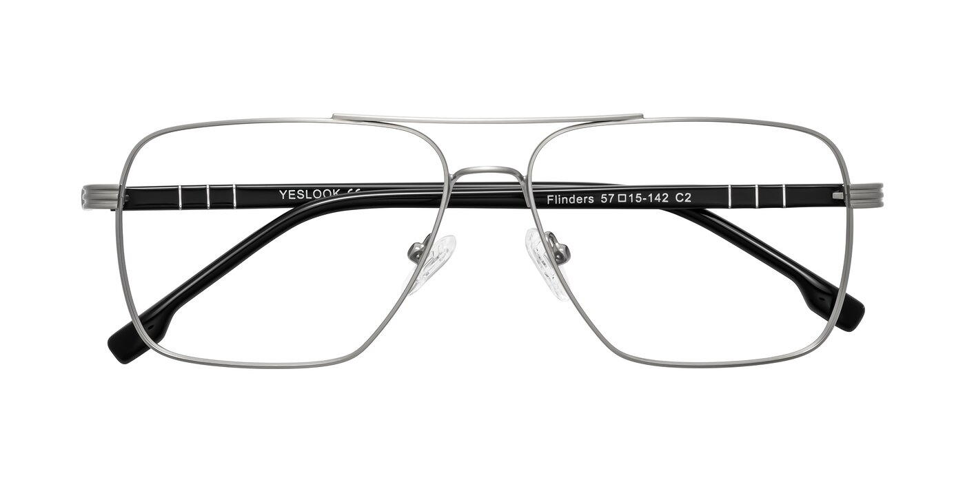 Flinders - Matte Silver Eyeglasses