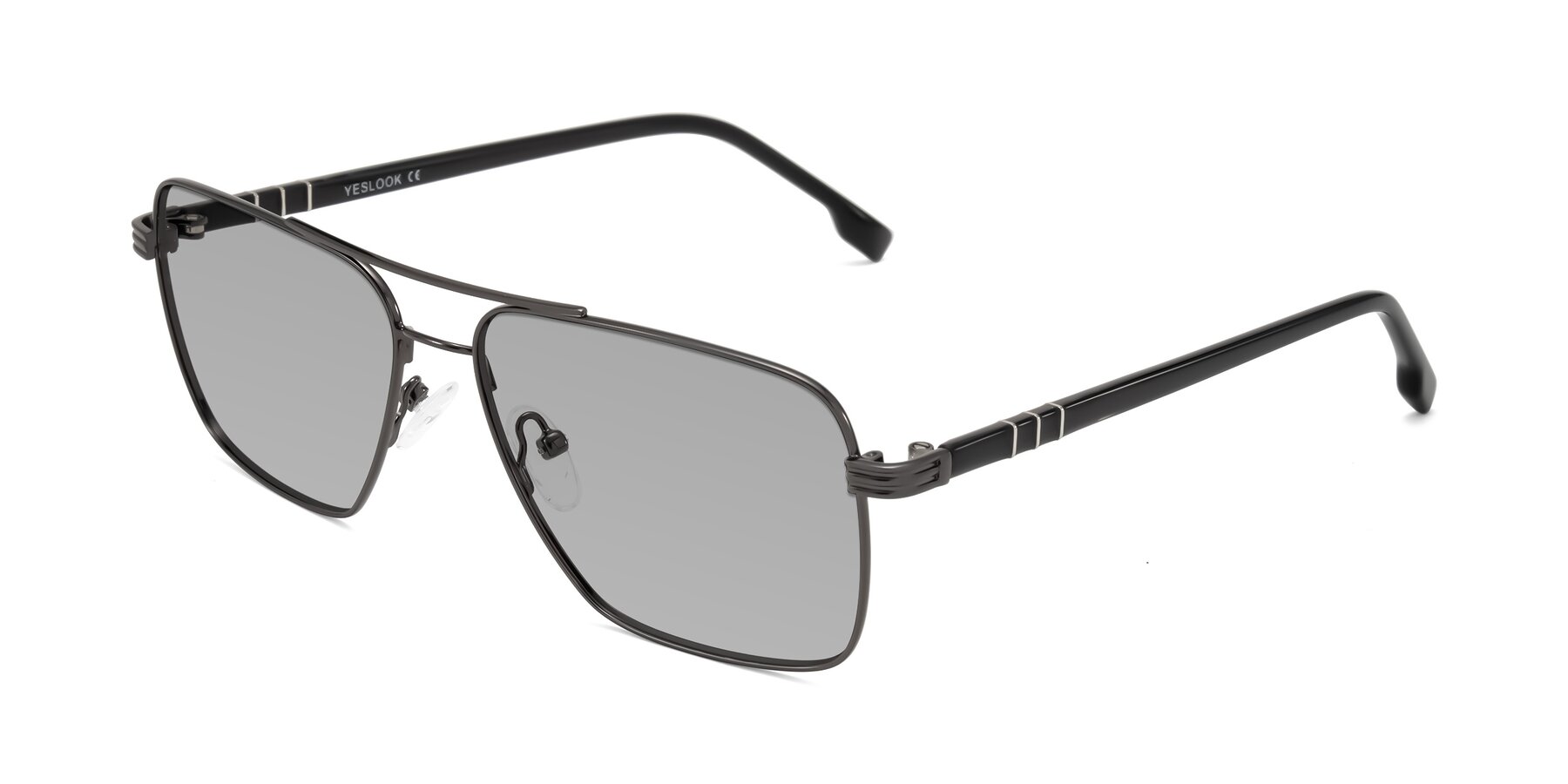 Angle of Flinders in Gunmetal with Light Gray Tinted Lenses