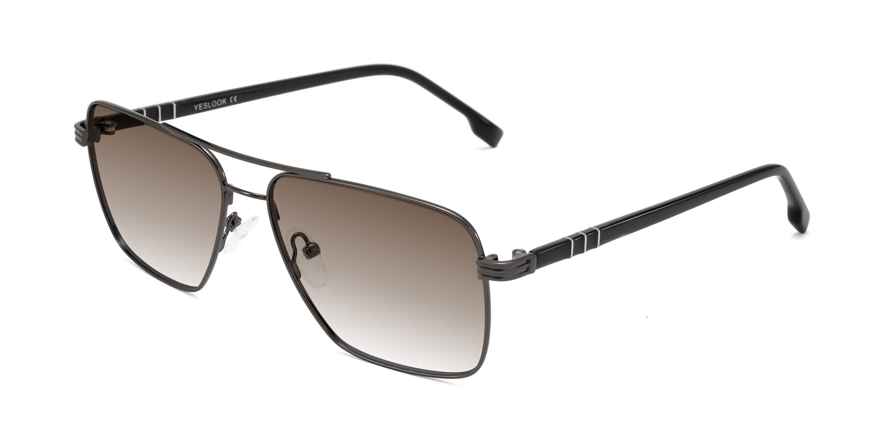Angle of Flinders in Gunmetal with Brown Gradient Lenses