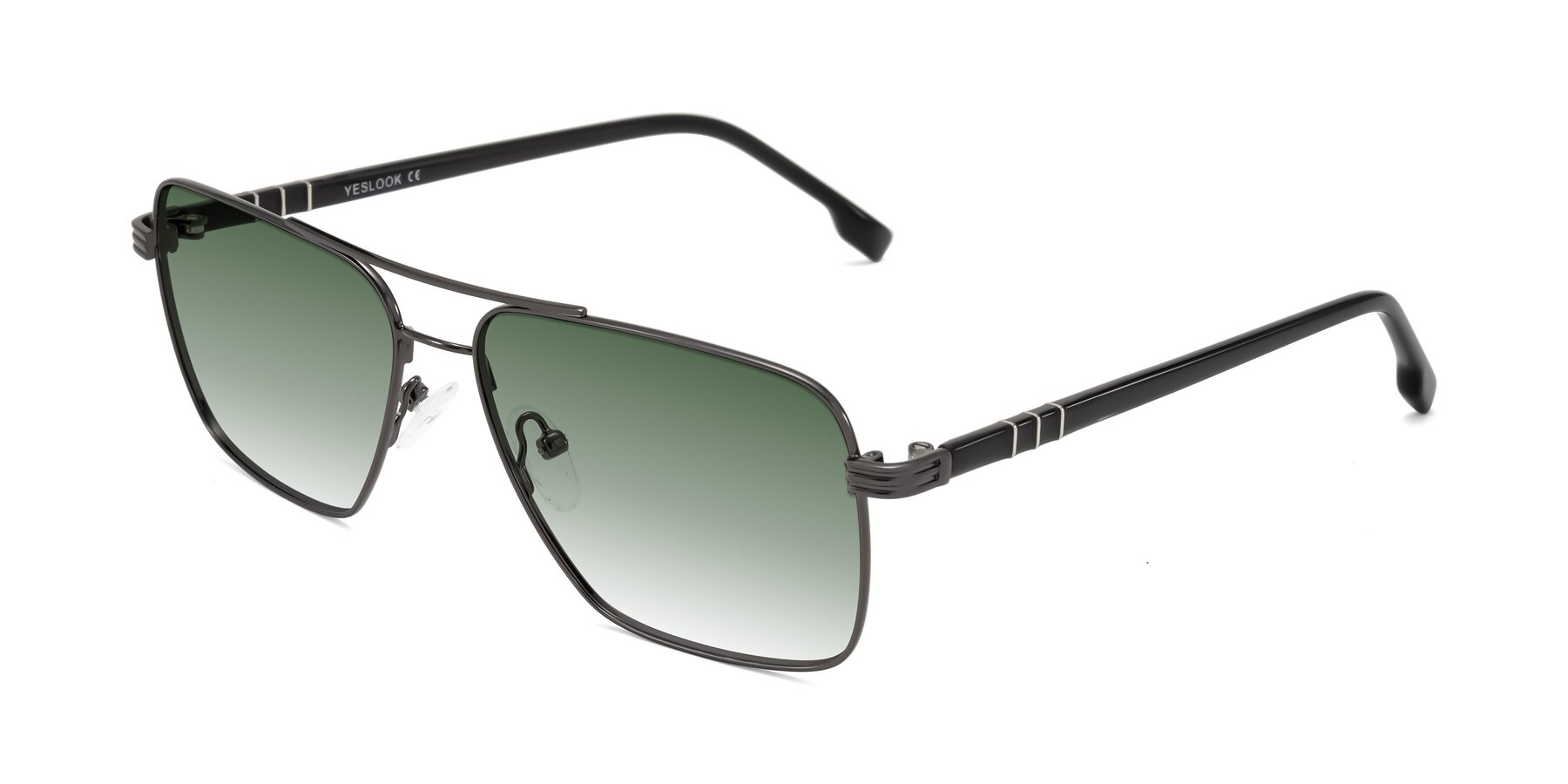 Angle of Flinders in Gunmetal with Green Gradient Lenses