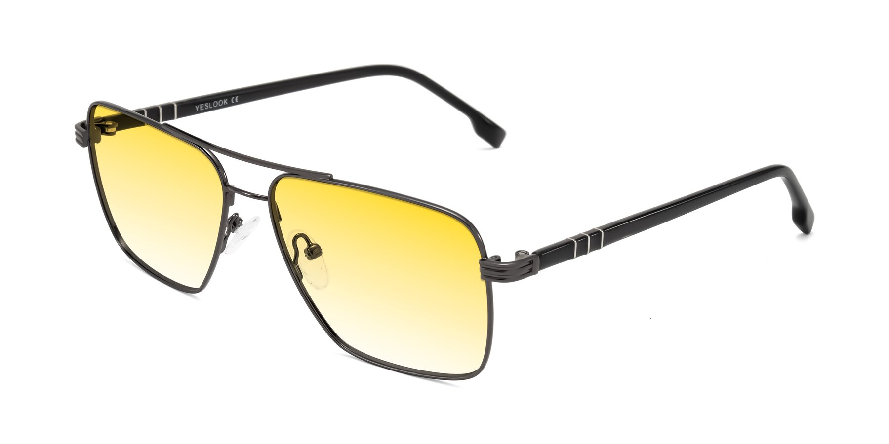 Angle of Flinders in Gunmetal with Yellow Gradient Lenses