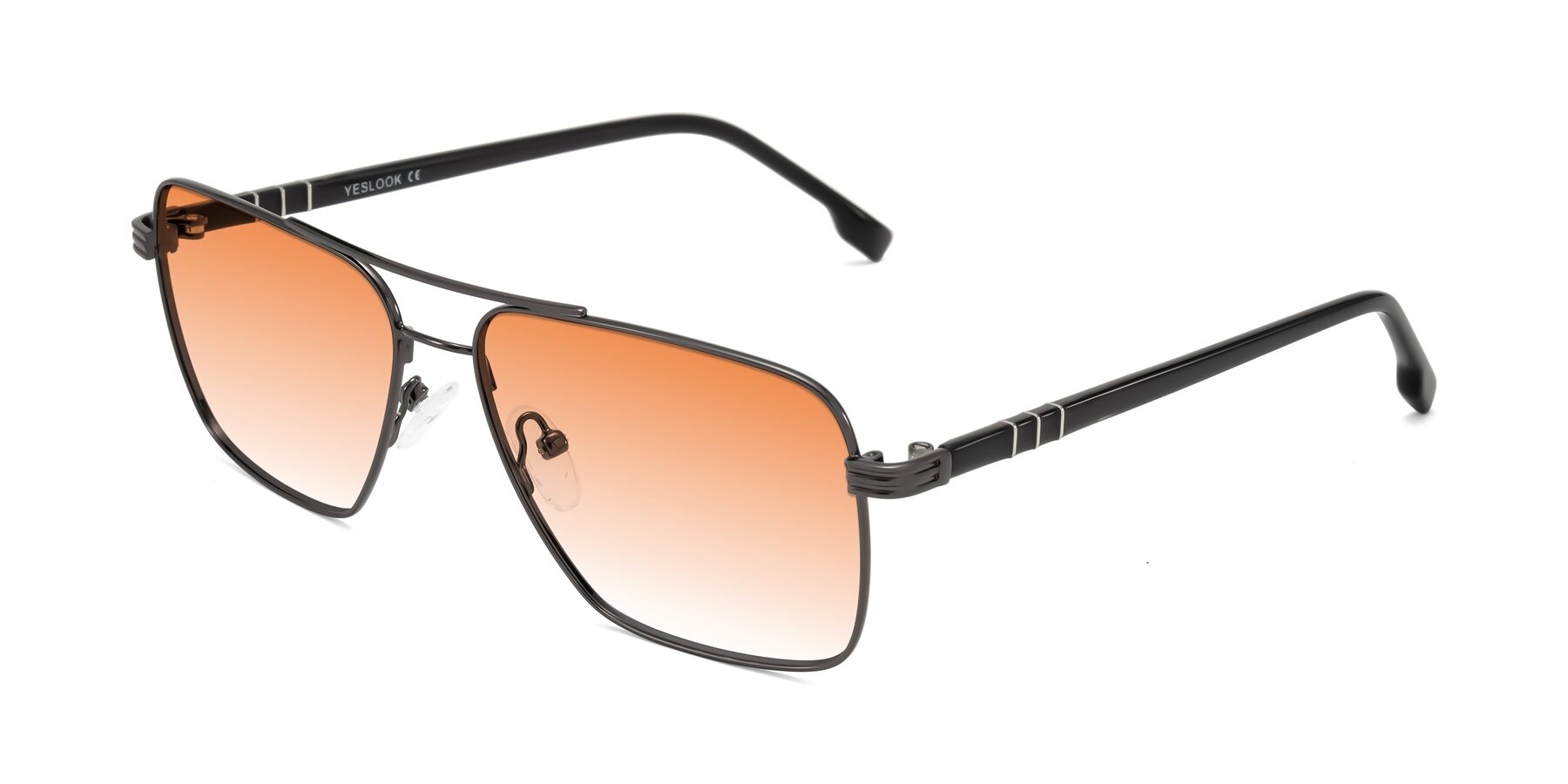 Angle of Flinders in Gunmetal with Orange Gradient Lenses