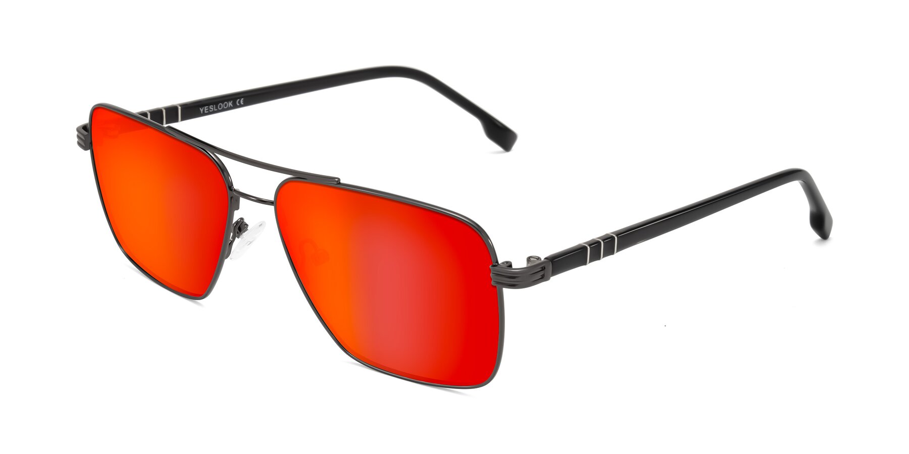 Angle of Flinders in Gunmetal with Red Gold Mirrored Lenses
