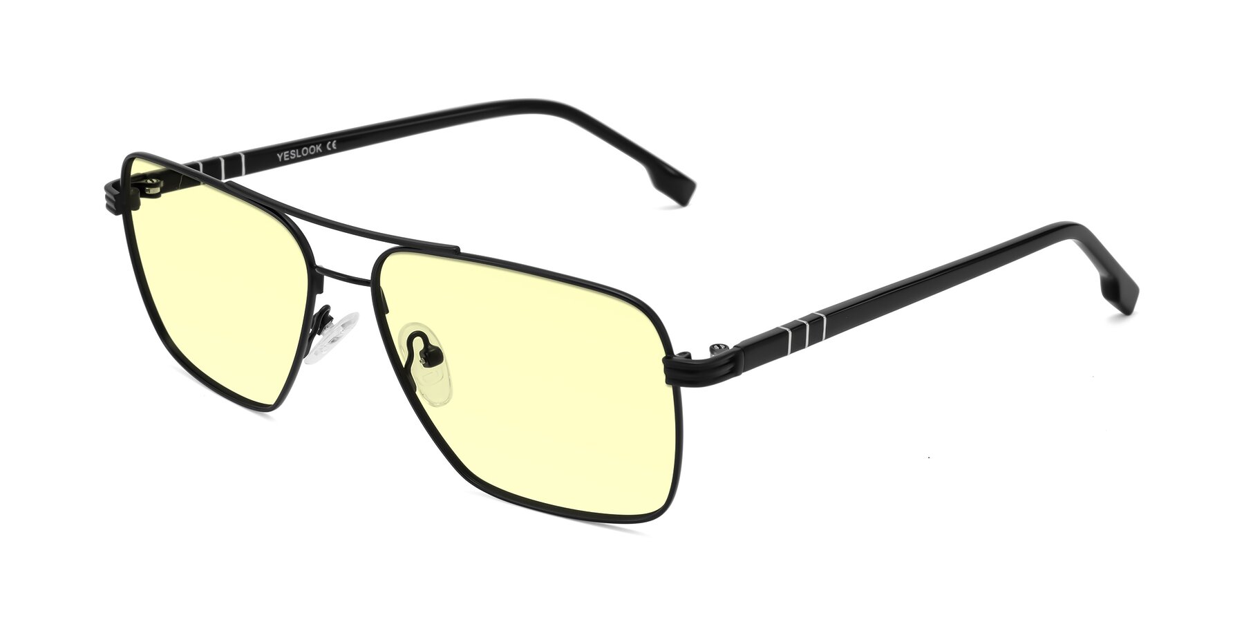 Angle of Flinders in Matte Black with Light Yellow Tinted Lenses