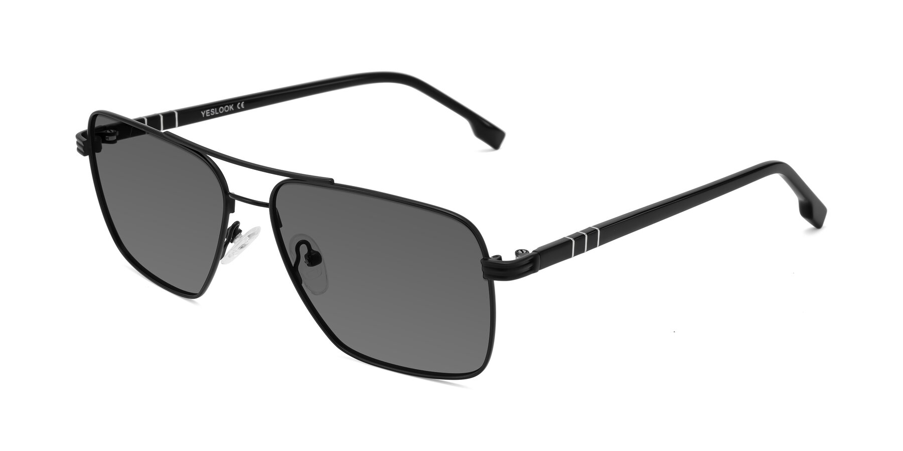 Angle of Flinders in Matte Black with Medium Gray Tinted Lenses