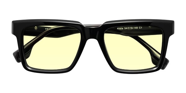 Front of Kieta in Black/Gray Brown Striped