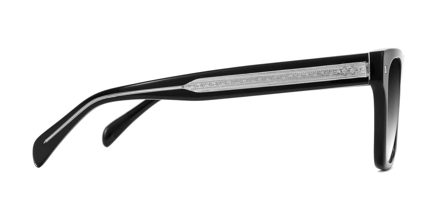 Side of Emas in Black with Gray Gradient Lenses