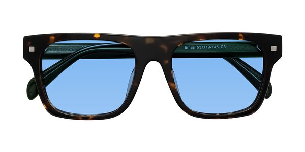 Front of Emas in Tortoise/Green