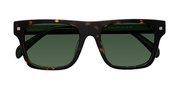 Front of Emas in Tortoise/Green