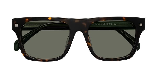 Front of Emas in Tortoise/Green