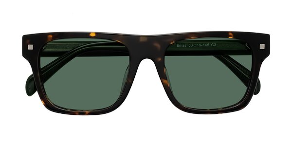 Front of Emas in Tortoise/Green