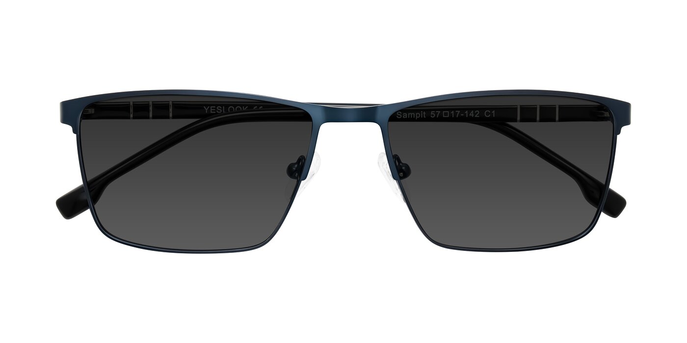 Sampit - Matte Blue Tinted Sunglasses