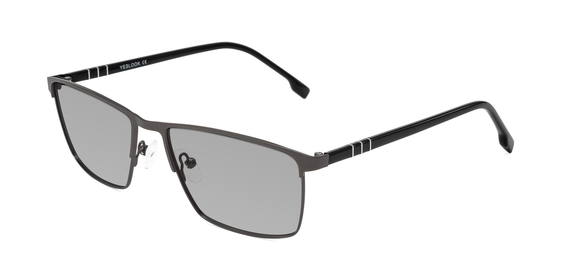 Angle of Sampit in Gunmetal with Light Gray Tinted Lenses