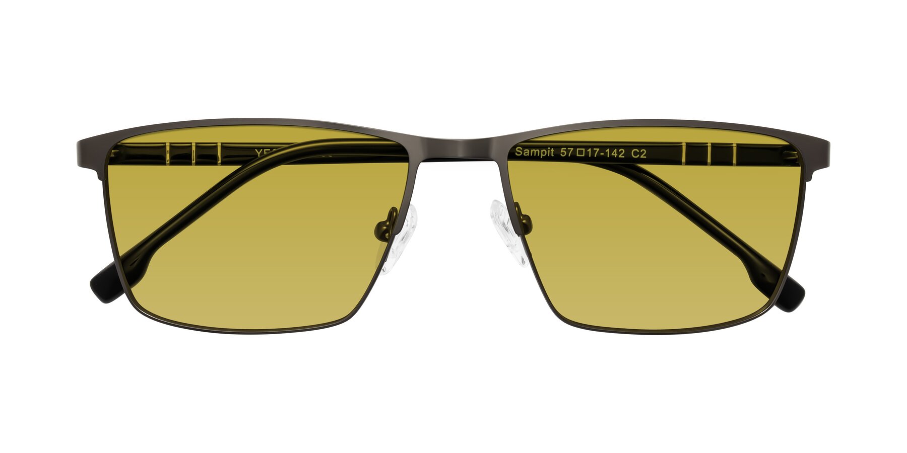 Folded Front of Sampit in Gunmetal with Champagne Tinted Lenses