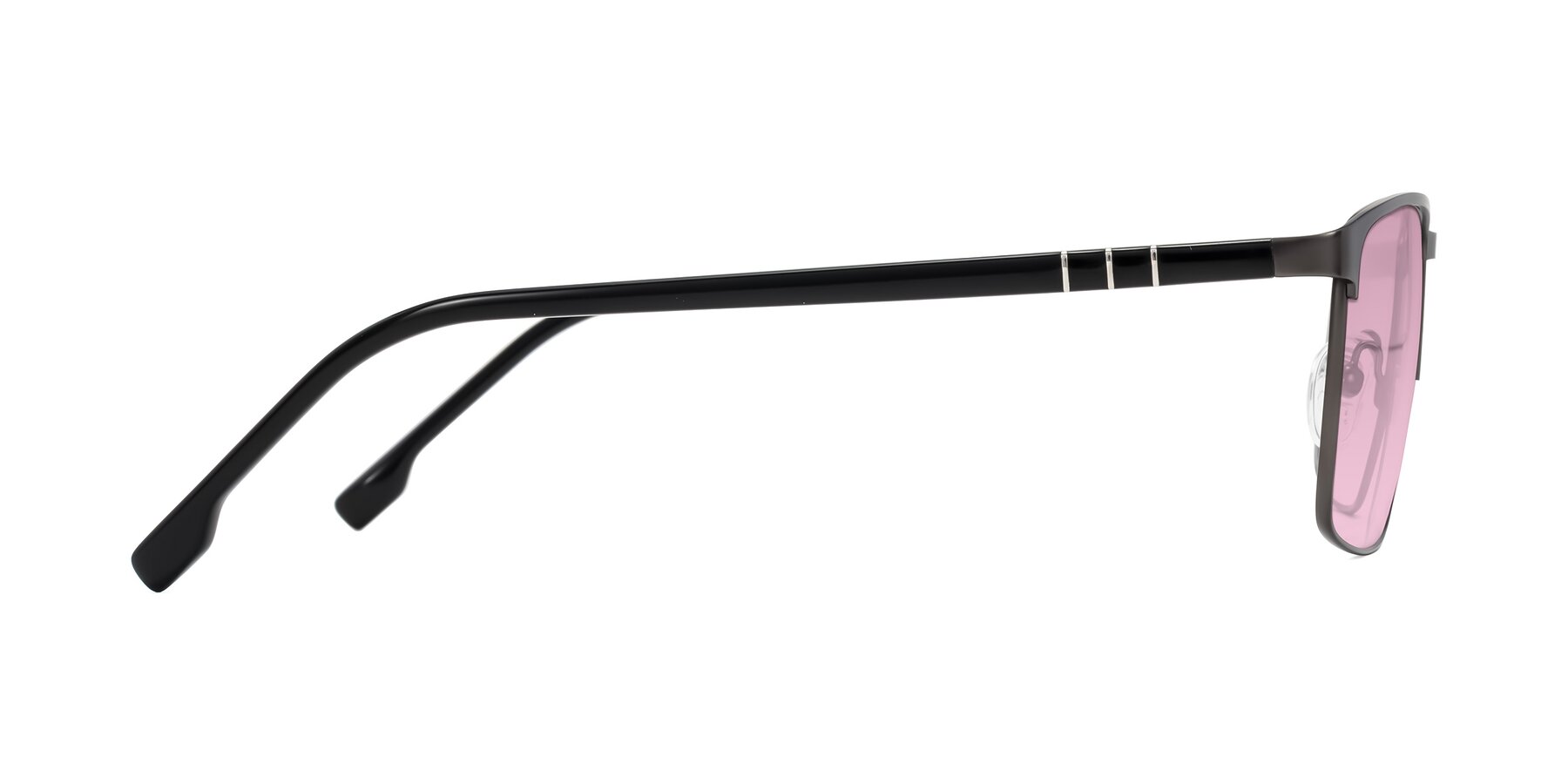 Side of Sampit in Gunmetal with Light Wine Tinted Lenses