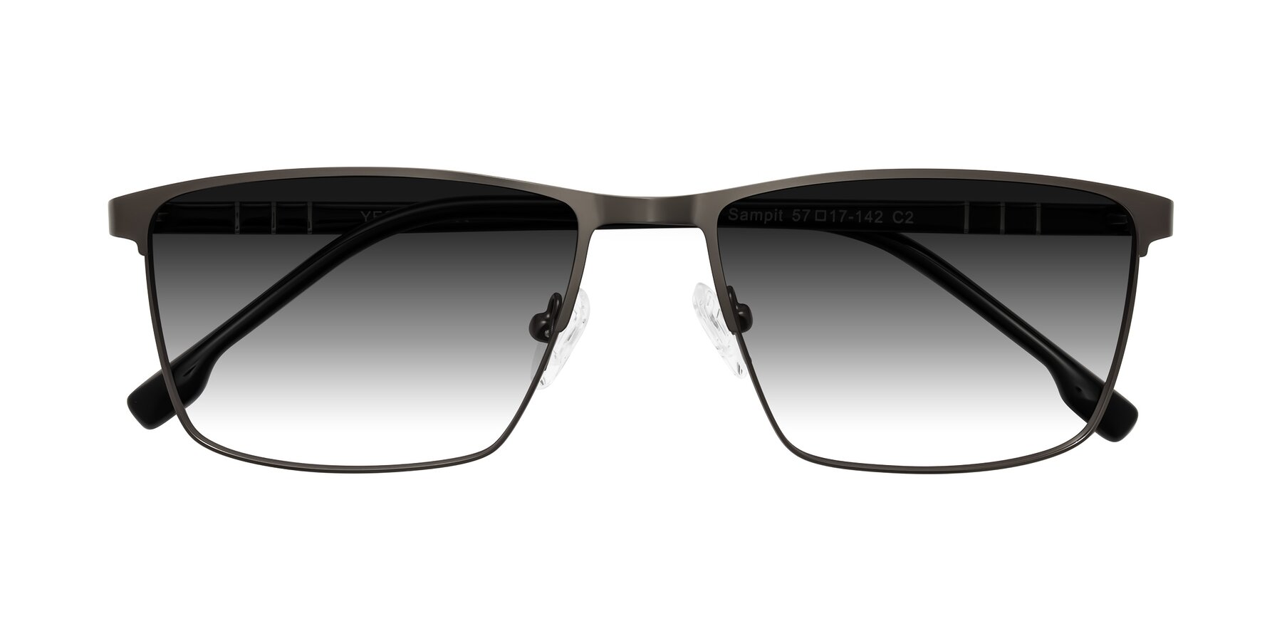 Folded Front of Sampit in Gunmetal with Gray Gradient Lenses