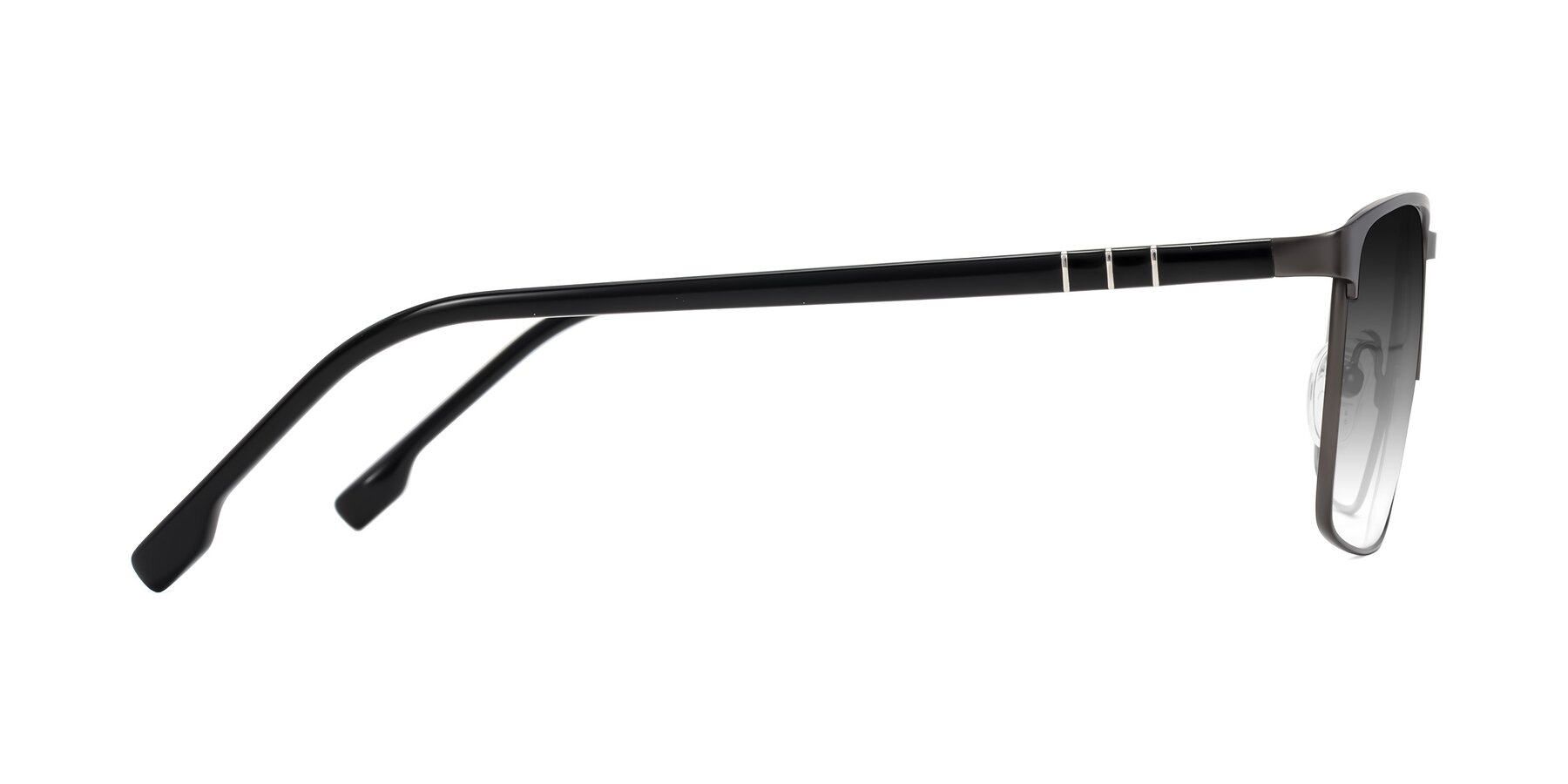 Side of Sampit in Gunmetal with Gray Gradient Lenses