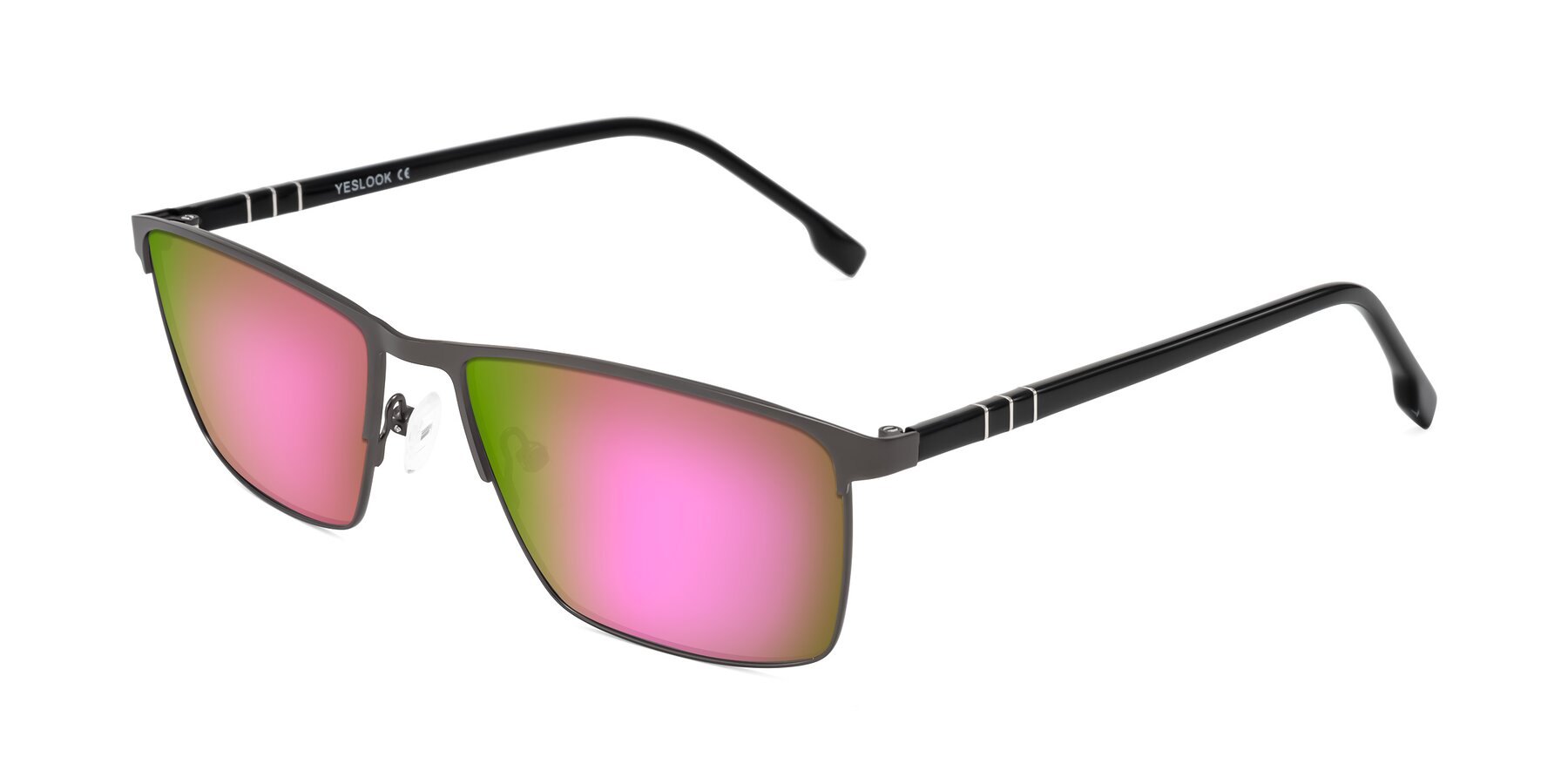 Angle of Sampit in Gunmetal with Pink Mirrored Lenses