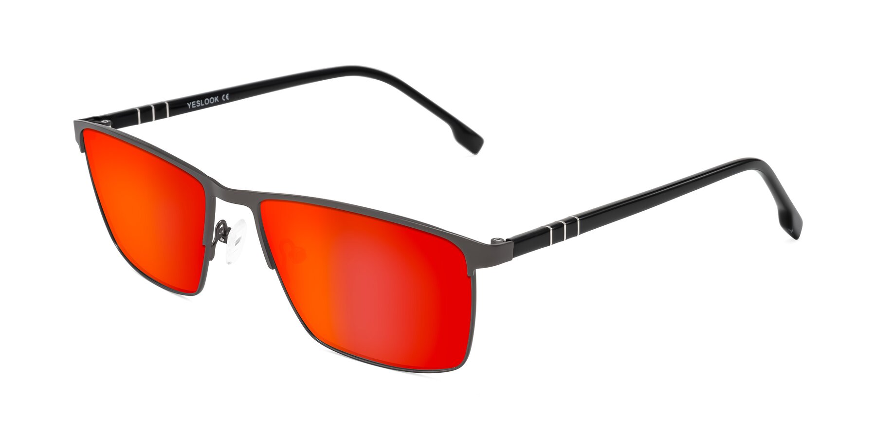 Angle of Sampit in Gunmetal with Red Gold Mirrored Lenses