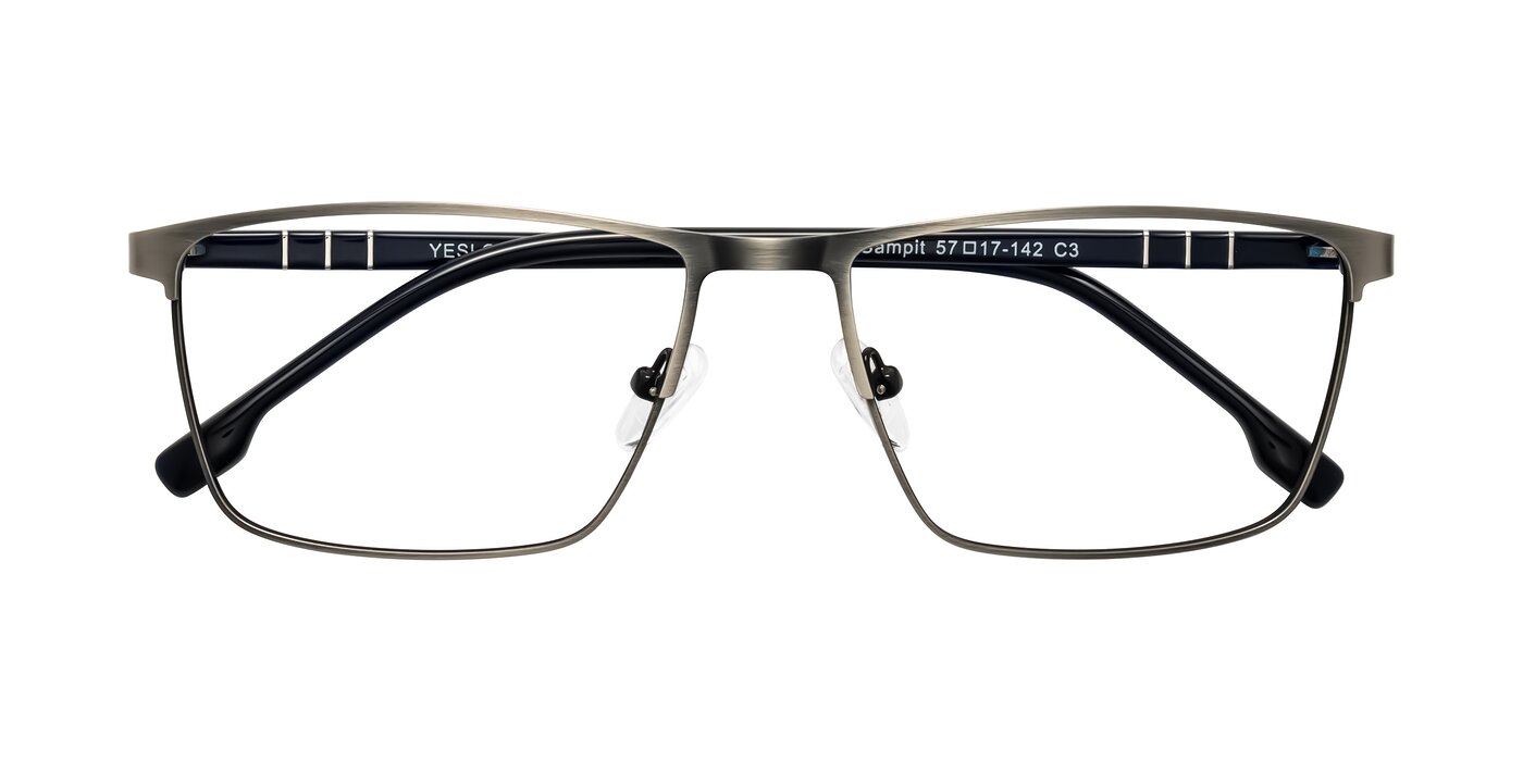 Sampit - Brushed Silver Reading Glasses