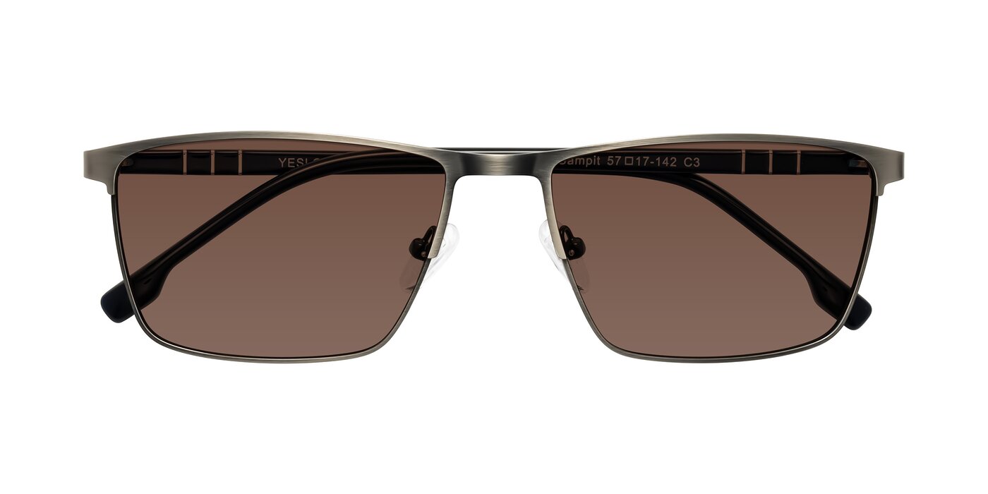 Sampit - Brushed Silver Tinted Sunglasses