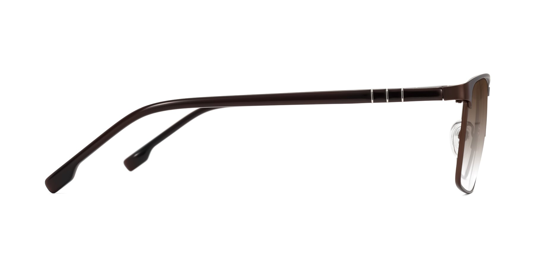 Side of Sampit in Matte Brown with Brown Gradient Lenses