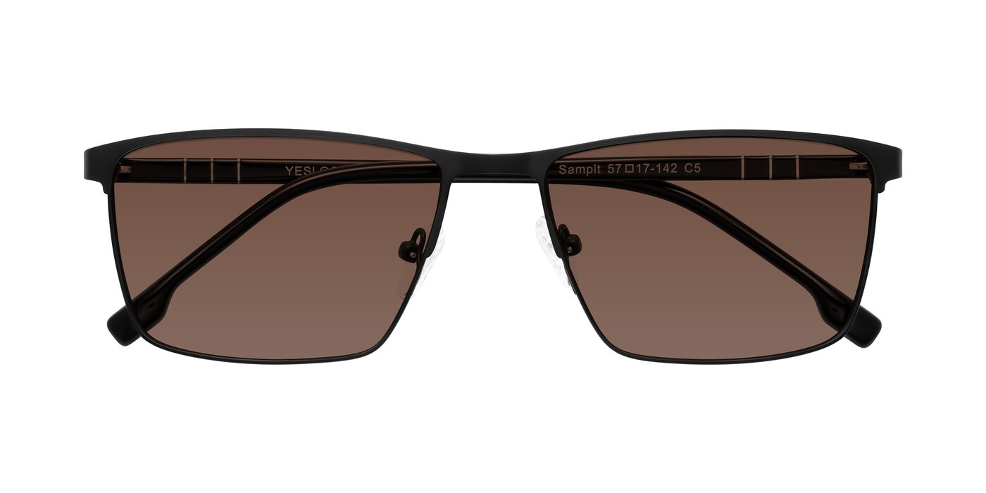 Sampit - Matte Black Tinted Sunglasses