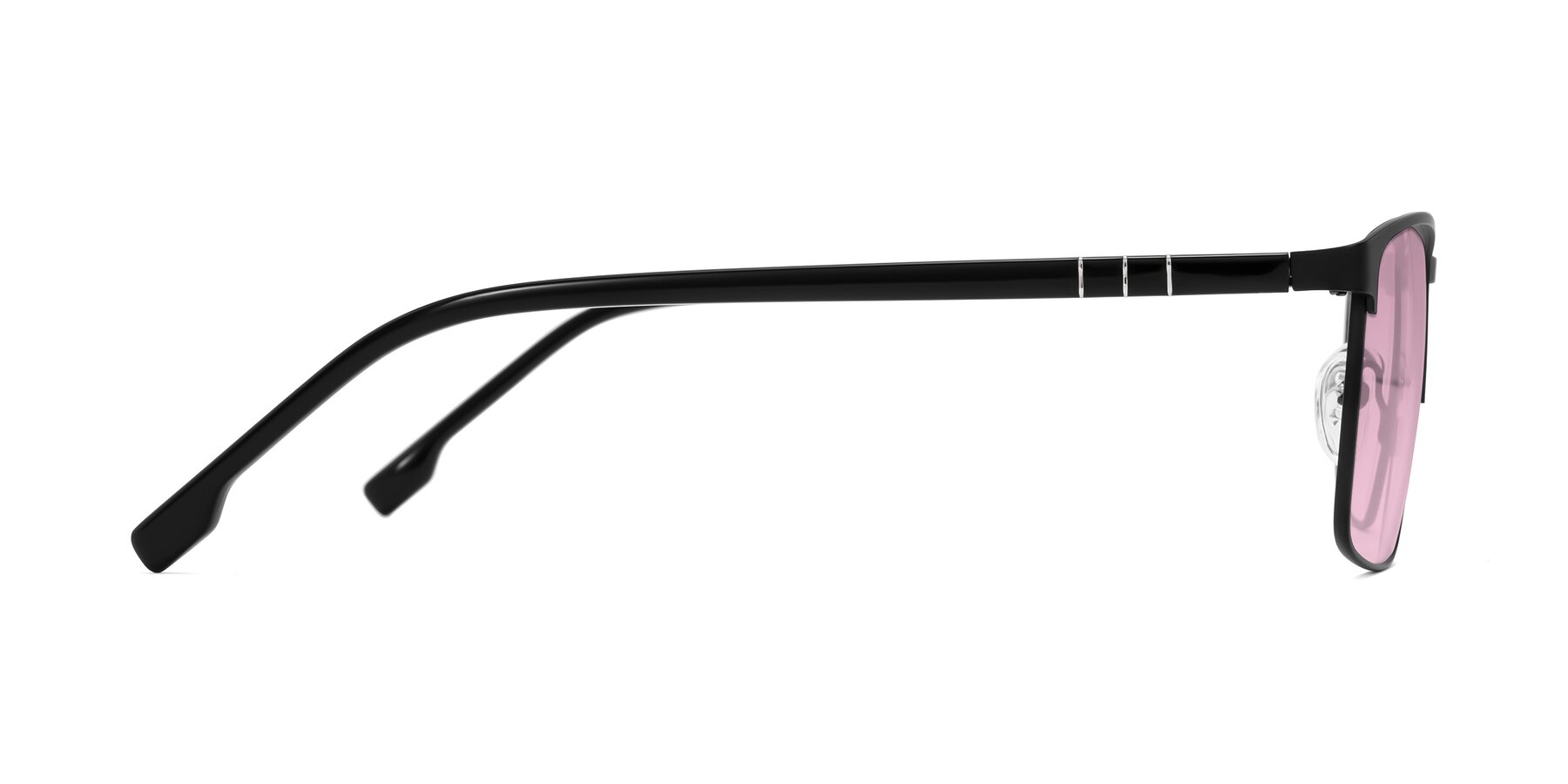 Side of Sampit in Matte Black with Light Wine Tinted Lenses