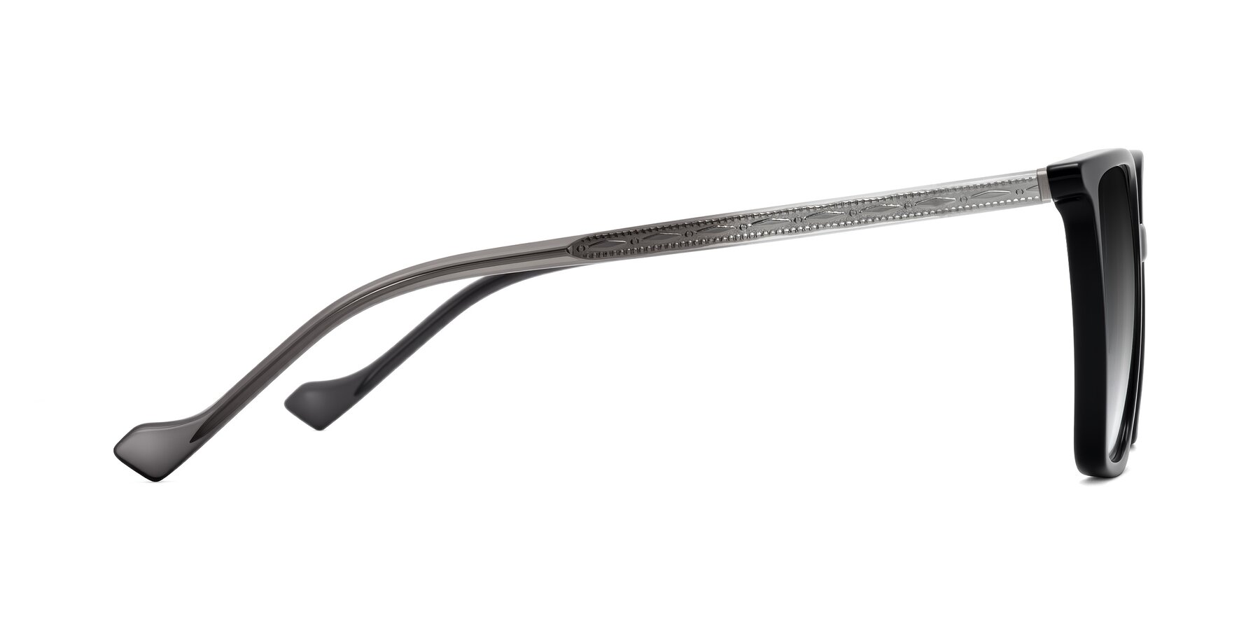 Side of Colemers in Black with Gray Gradient Lenses