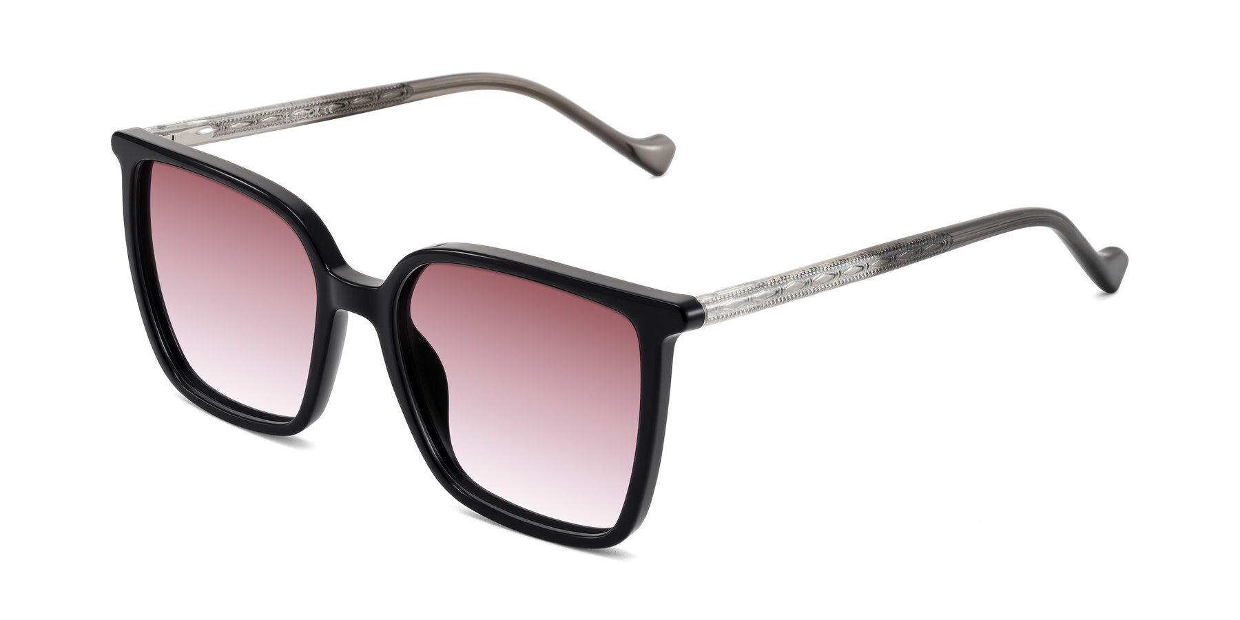 Angle of Colemers in Black with Garnet Gradient Lenses