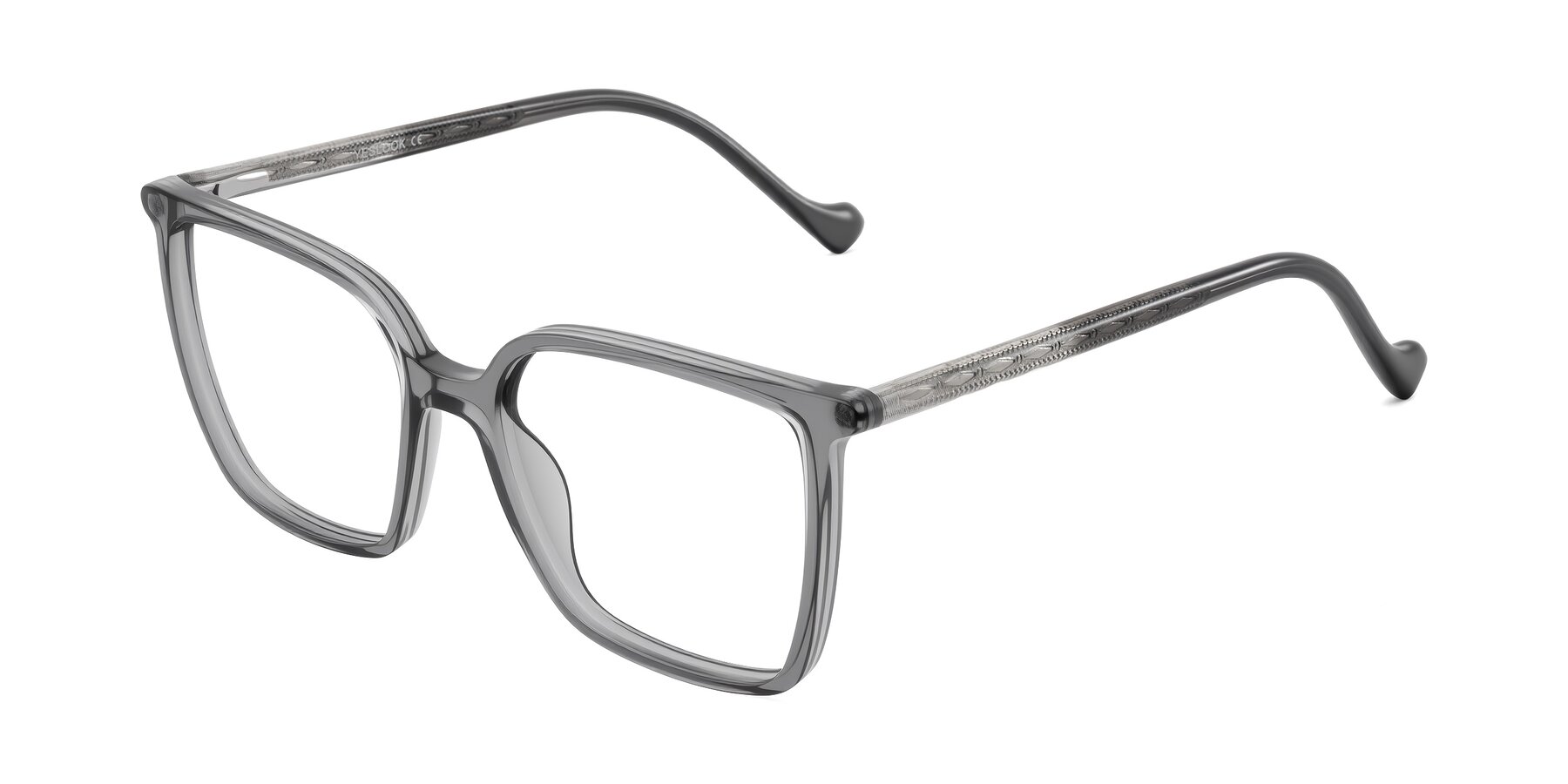Angle of Colemers in Transparent Gray with Clear Blue Light Blocking Lenses