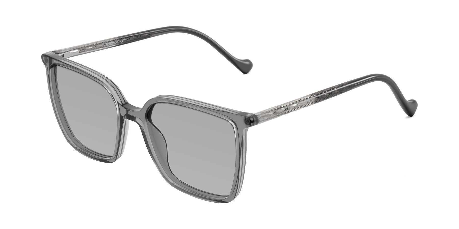 Angle of Colemers in Transparent Gray with Light Gray Tinted Lenses