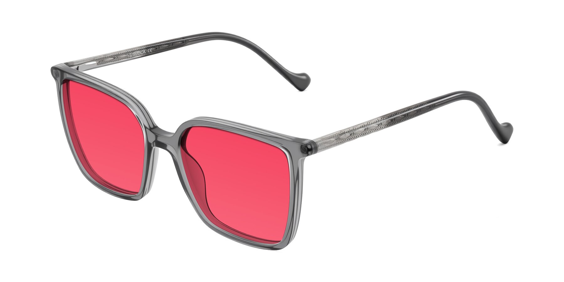Angle of Colemers in Transparent Gray with Red Tinted Lenses