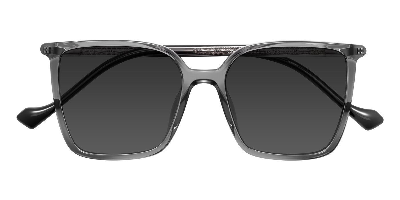 Colemers - Transparent Gray Tinted Sunglasses