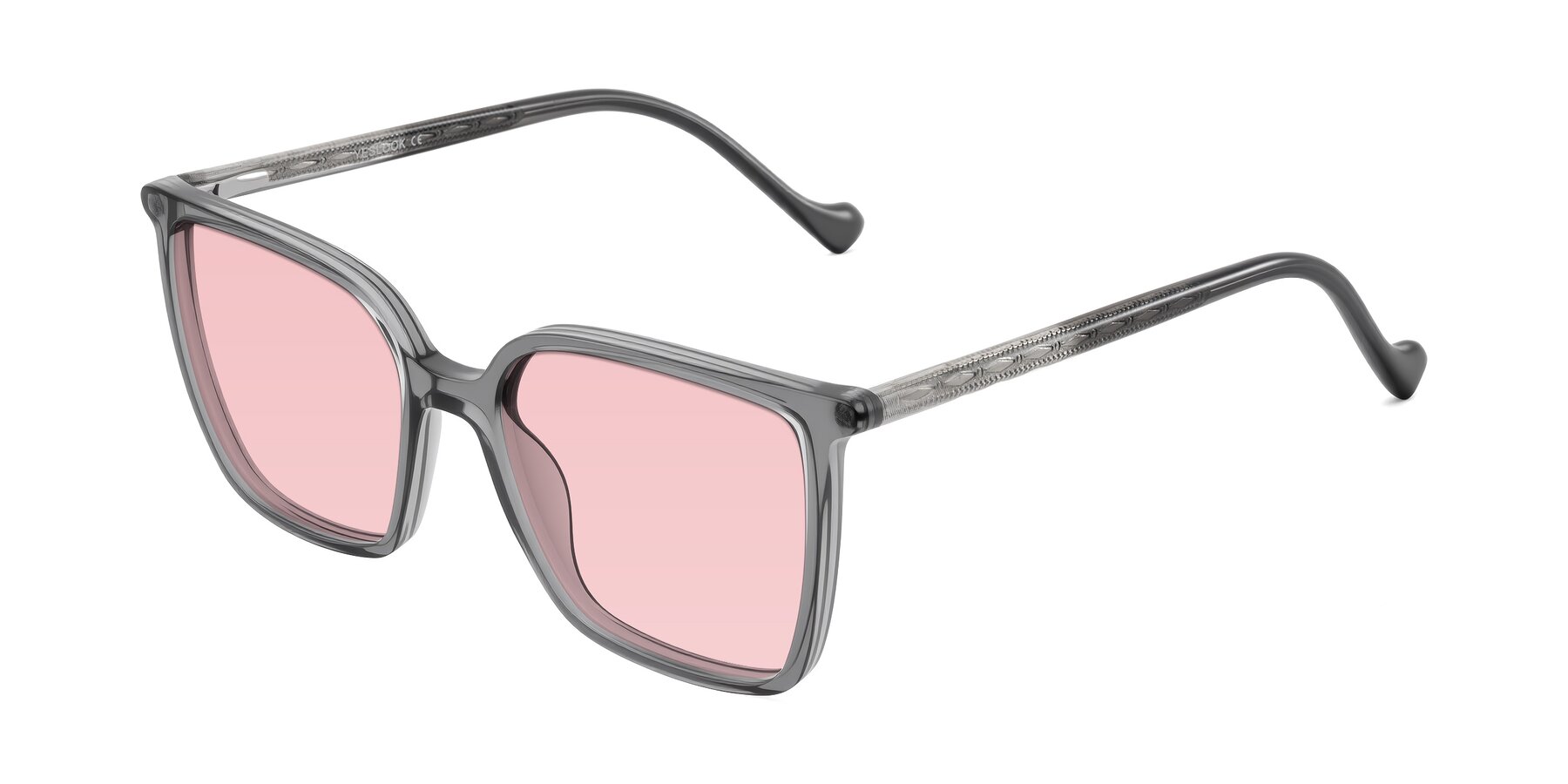 Angle of Colemers in Transparent Gray with Light Garnet Tinted Lenses