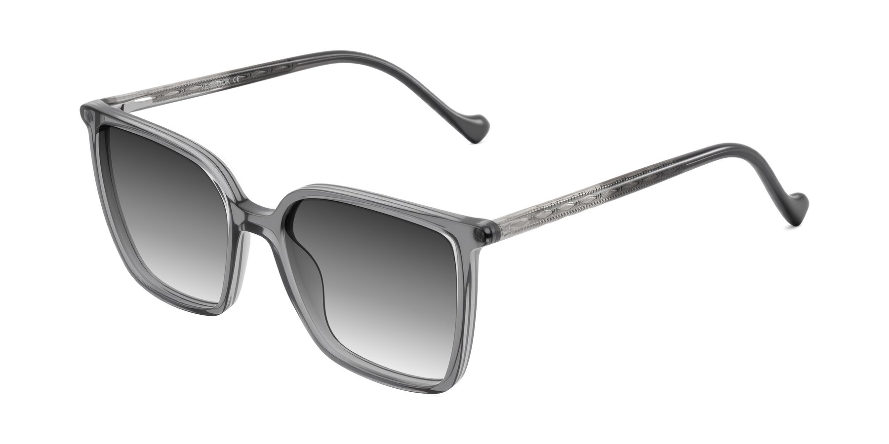 Angle of Colemers in Transparent Gray with Gray Gradient Lenses