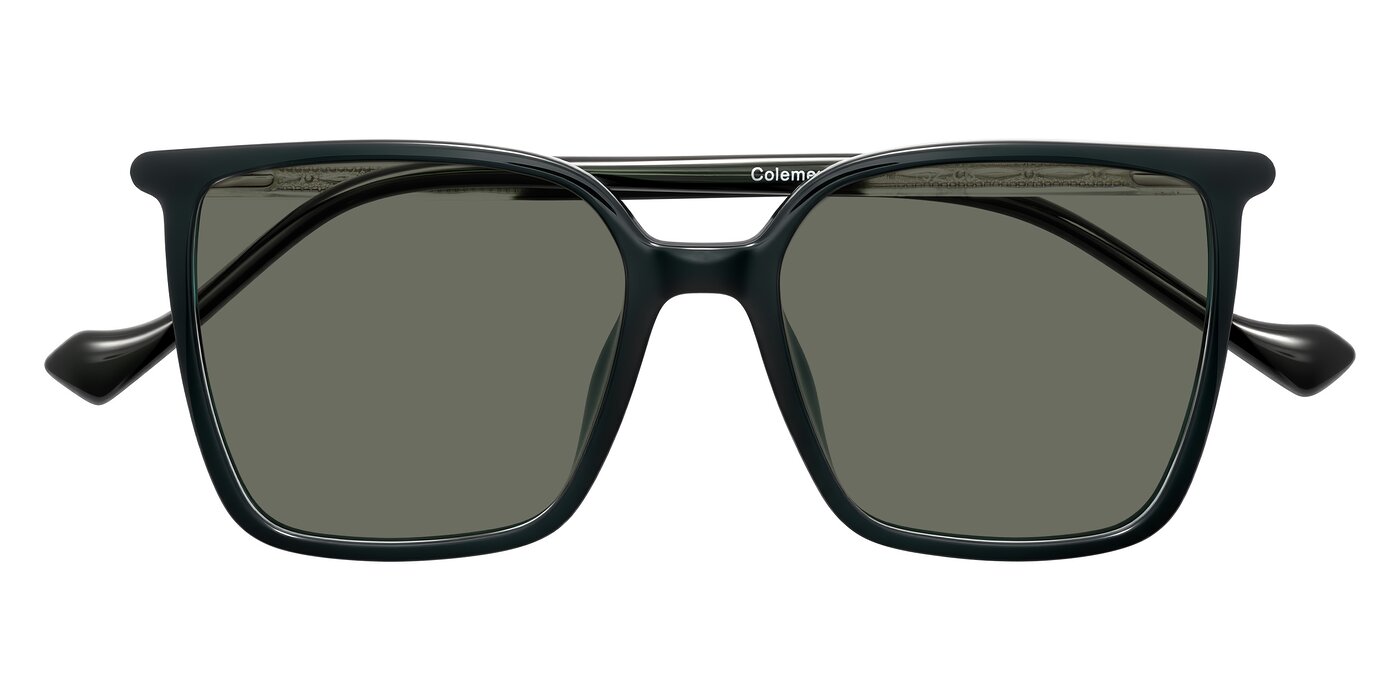 Colemers - Dark Green Polarized Sunglasses