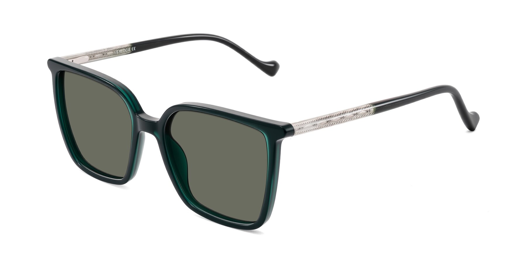 Angle of Colemers in Dark Green with Gray Polarized Lenses