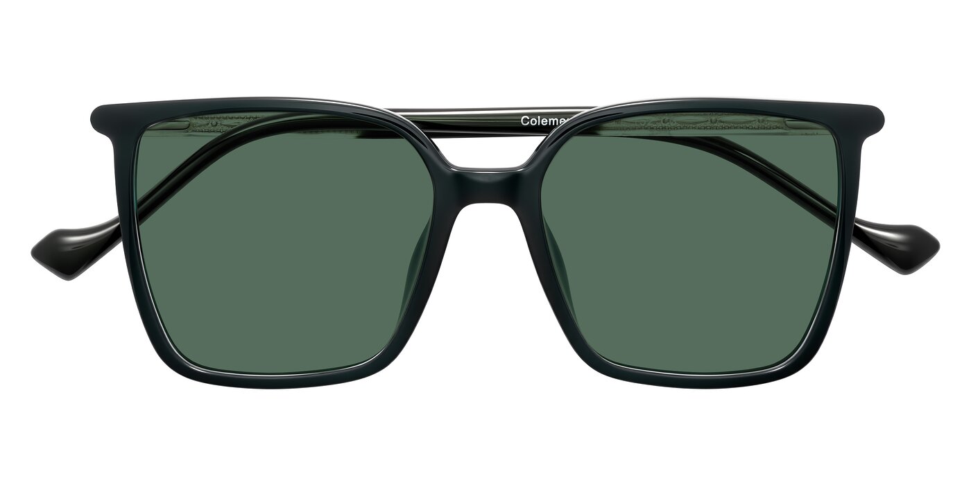 Colemers - Dark Green Polarized Sunglasses