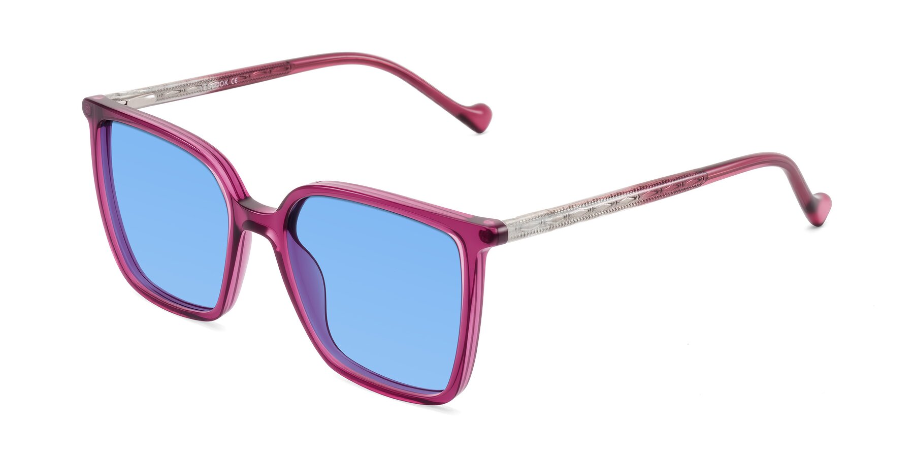 Angle of Colemers in Wine with Medium Blue Tinted Lenses