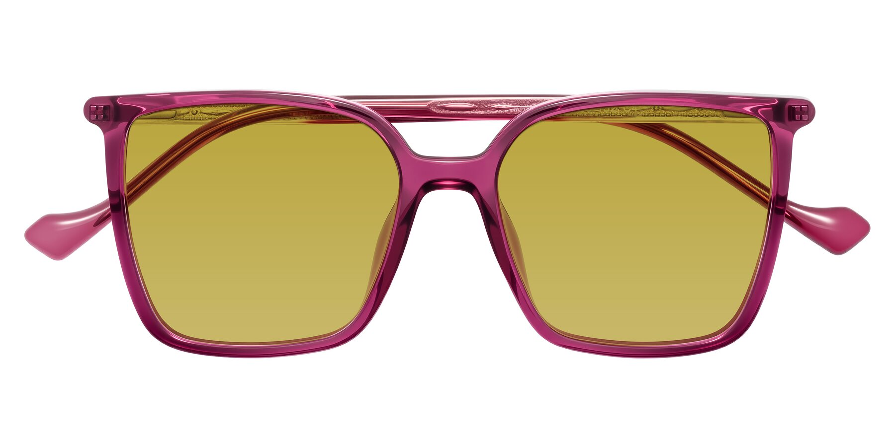 Folded Front of Colemers in Wine with Champagne Tinted Lenses