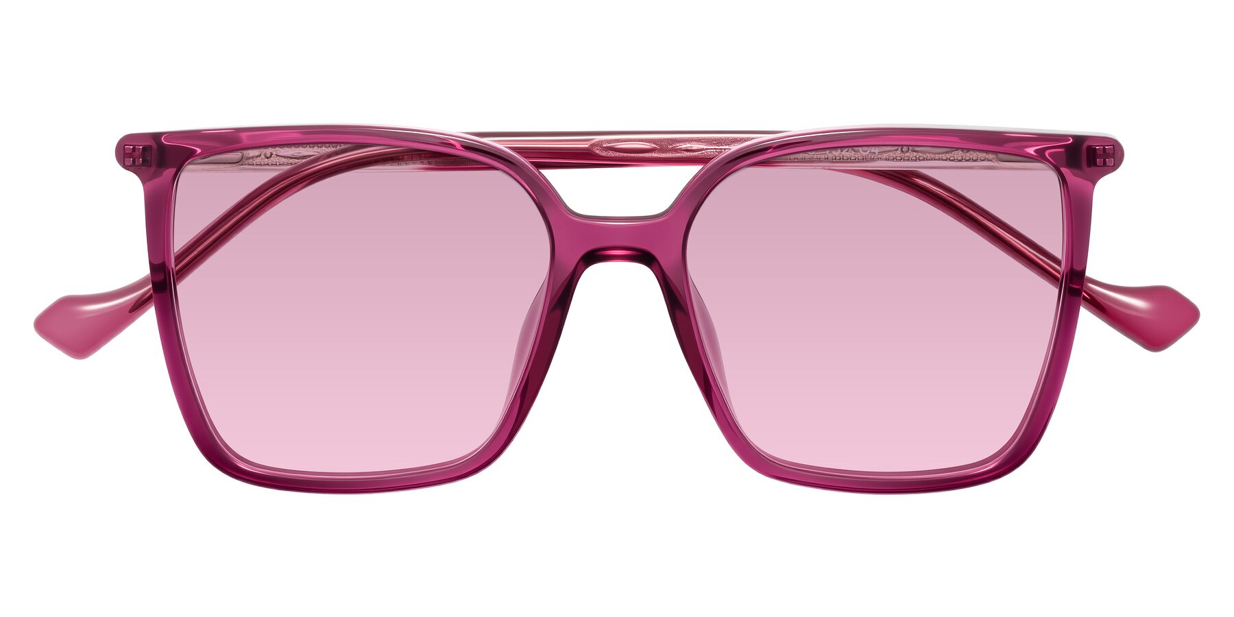 Folded Front of Colemers in Wine with Light Wine Tinted Lenses